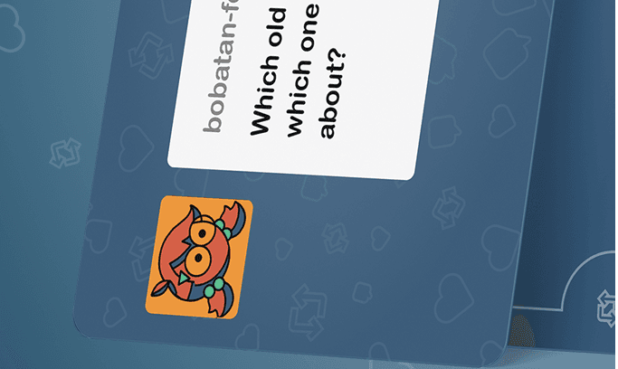 Close-up of bobatan-for-real-justice ask card